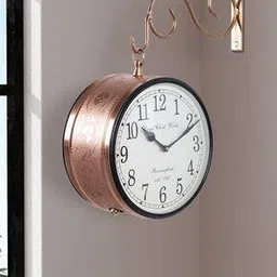 aapno rajasthan Embellished Round Railway Clock-picture-36