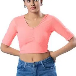 vamas Women Round-Neck Slip-On Blouse-picture-44