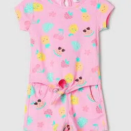 max Printed Round-Neck T-Shirt & Shorts Set-picture-12