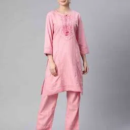 nayam by lakshita Embroidered A-Line Kurta Set-picture-25