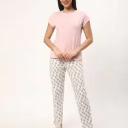 r&b Women Floral Print Pyjamas & T-Shirt Set-picture-49