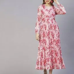 fashor Floral A-line Dress-picture-11