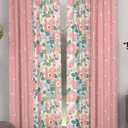 chhavi india Pack of 4 Floral Print Curtains image 1