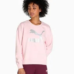 puma Logo Print Crew-Neck Sweatshirt-picture-13