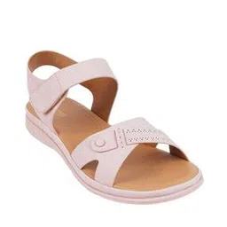 metro Women Slingback Flat Sandals with Velcro Fastening-picture-14