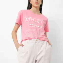 teamspirit Typographic Print Round-Neck Top-picture-19