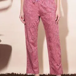 dollar missy Women Regular Fit Leaf Pyjamas with Insert Pockets-picture-11