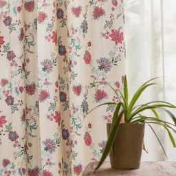urban space Pack of 2 Floral Print Door Curtains-picture-19