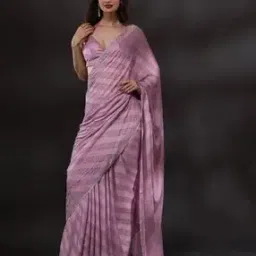 trendmalls Women Striped Georgette Saree-picture-44