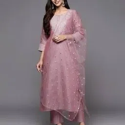 berkho Women Embroidered Flared Kurta Set-picture-37