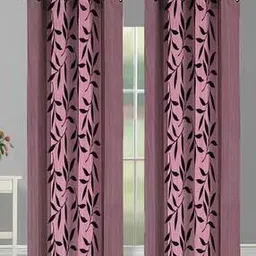 good homes Set of 2 Leaf Print Window Curtains-picture-26