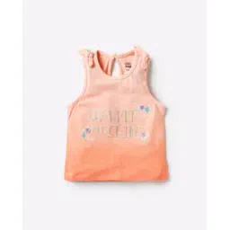 mini klub Typographic Print Sleeveless Top with Tie-up-picture-49