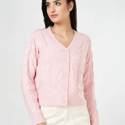 honey by pantaloons Women Acrylic Cardigan image 1