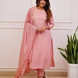 nyrika Women Embroidered Straight Kurta Set-picture-48