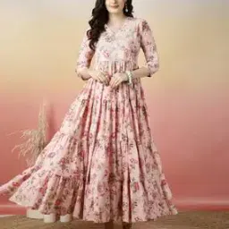 glam roots Women Floral Print Anarkali Kurta -picture-23