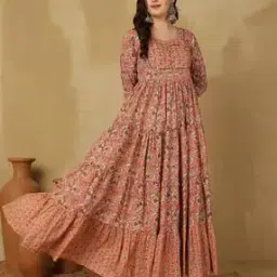 glam roots Women Floral Print Anarkali Kurta -picture-22