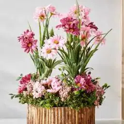 home centre Natural Dried Flowers with Bamboo Fence-picture-50