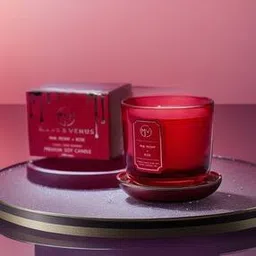 mars & venus Pink Peony+Rose Scented Candles Natural Premium Soy Wax 300 GSM-picture-37
