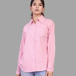 house of mira Women Stripes Shirt-picture-41
