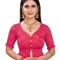 krishnvatika Geometric Printed Slip-on Blouse-picture-19