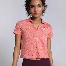 puma Floral Print Regular Fit Polo T-Shirt-picture-34