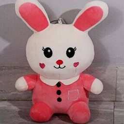 Dukiekooky Kids Pink & White Rabbit Soft Toy- Hight 30 CM-picture-15
