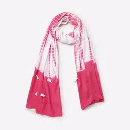 fig Tie & Die Scarves with Tassels-picture-43