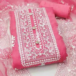 kimisha Women Embroidery Unstitched Dress Material image 1