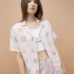 ginger by lifestyle Regular Fit Block Printed Shirt-picture-26