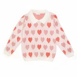 bharatasya Girls Printed Sweatshirt with Ribbed Hems-picture-44