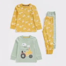 mothercare Pack of 2 Printed T-shirt with Pants-picture-48