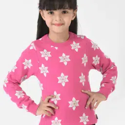 crimsoune club Floral Print Crew-Neck Sweater-picture-39