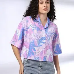 Women Printed Relaxed Fit Shirt-image-86