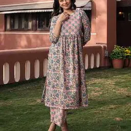 fabnex Floral Straight Kurta Set-picture-33
