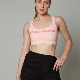 vero moda Brand Print Sports Bra-picture-16