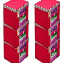 atorakushon Set of 6 Saree Organizer Bags-picture-53