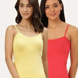 lady lyka Pack of 2 Adjustable Strap Camisoles-picture-22