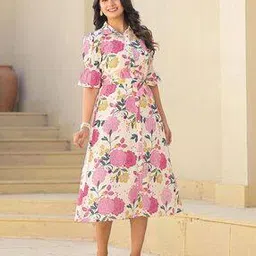 juniper Women Cotton Printed Dress-picture-11