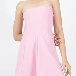 Shein Strapless Panelled Fit and Flare Mini Dress-picture-51