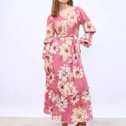 styli Floral V-Neck Casual A-Line Maxi Dress-picture-14