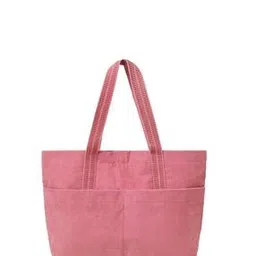 accessorize london Women Ribbed Tote Bag with Button-Closure-picture-16