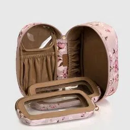 house of d'oro Floral Print Luxe Lustre Makeup Pocuh-picture-26
