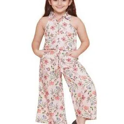 arshia fashions Girls Floral Print Palazzos with Top-picture-25