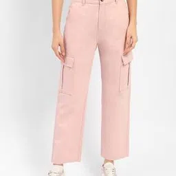 madame Women Mid-Rise Straight Cargo Jeans-picture-39