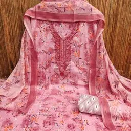 alakhdhani creation Women Floral Print 3-Piece Unstitched Dress Material-picture-20