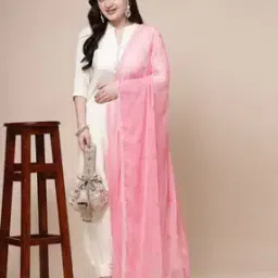 clora creation Women Embellished Dupatta with Lace Border-picture-18