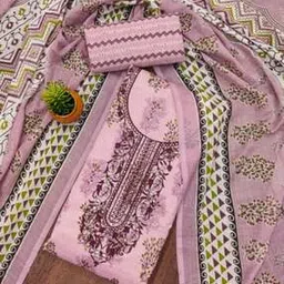 alakhdhani creation Women Floral Print 3-Piece Unstitched Dress Material-picture-33