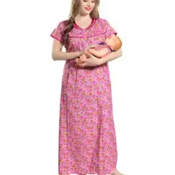 av2 Floral Print V-Neck Nightie-picture-26