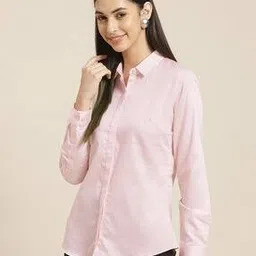 hancock Women Slim Fit Shirt with Spread-Collar-picture-29