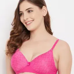 clovia Women Printed Padded Demi Cup Wirefree Push-Up Bra-picture-31